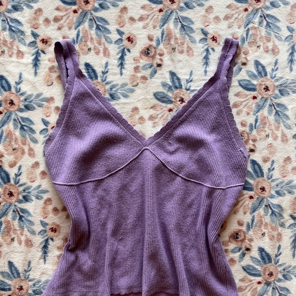 Purple crop top